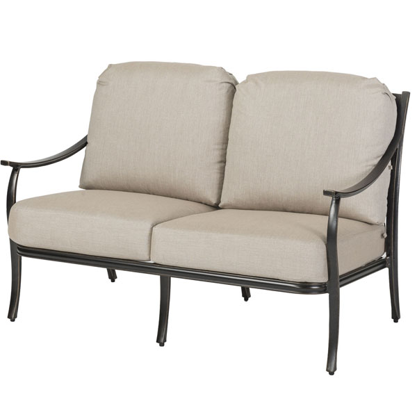 Edge Cast Aluminum Cushion Loveseat by Gensun - Image 2